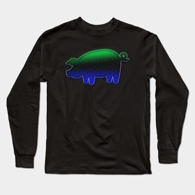 Brick Pig Forever Long Sleeve T-Shirt by Veraukoion